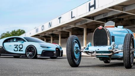 Bugatti Heritage Meets Hypercar Speed at the Montlhery Circuit wallpaper