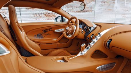 Bugatti Chiron Interior Elegance in 4K Supercar Luxury Cockpit View wallpaper