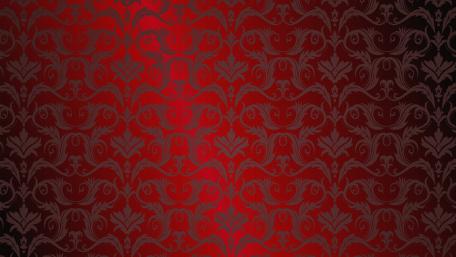 Crimson Damask Reverie Retro Ornamental Pattern in 4K wallpaper