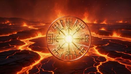 Runes Over The Lava Field wallpaper
