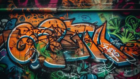 Neon Drip Graffiti Dreams in 5K Street Art Abstract wallpaper