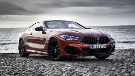 BMW 8 Series Coupe by the Sea in 4K wallpaper