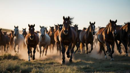 Running Horses wallpaper