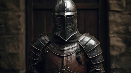 Steel Crusader Sentinel in Shadowed Keep wallpaper