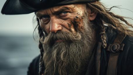 Weathered Sea Raider Portrait in Cinematic Fantasy Realism wallpaper