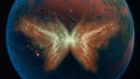 Terraformers Chrysalis Awakening Over a Distant Planet wallpaper