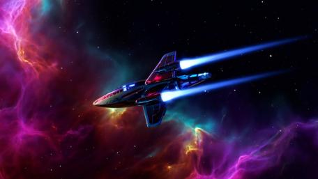 Futuristic Space Ship wallpaper