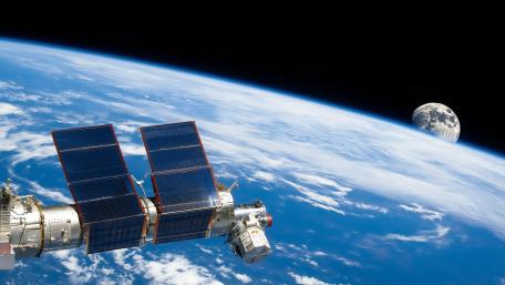 Floating Above Earth wallpaper