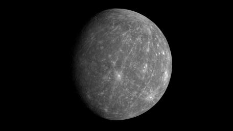 Monochrome Mercury Drifting in Silent Space wallpaper