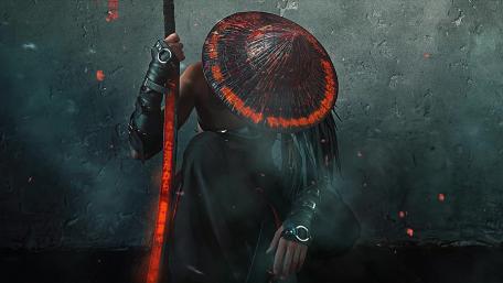 Ashen Ronin Under Ember Kasa wallpaper