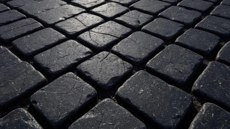 Midnight Cobblestone Grid Abstract AI Texture Wallpaper wallpaper
