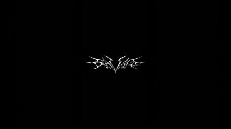 Savage Steel Lettering on Deep Black Minimal Background wallpaper