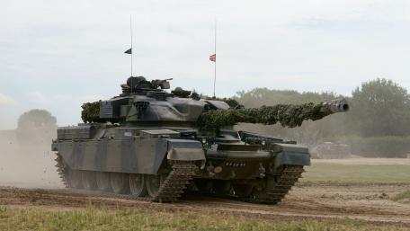 Chieftain Main Battle Tank in Motion 4K Military Wallpaper wallpaper