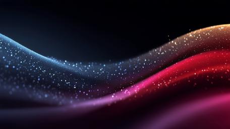 Glittering Gradient Wave in Deep Midnight 4K Abstract Wallpaper wallpaper