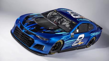 Chevrolet Camaro ZL1 NASCAR Racer On Clean White Studio Backdrop wallpaper