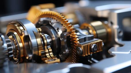 Precision Gearwork Macro in 5K Technics Elegance wallpaper