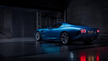 Midnight Blue IsoRivolta GTZ Zagato Supercar in 4K wallpaper