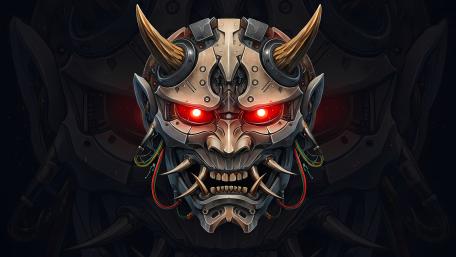 Cyber Oni Mecha Overlord wallpaper