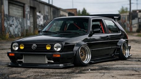 Low Slung Volkswagen Golf Mk2 wallpaper
