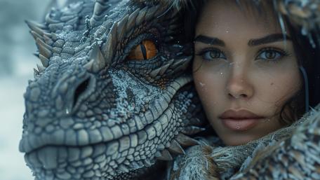 Winter Bond with Dragon wallpaper