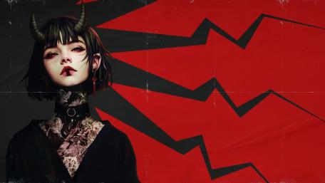 Horned Demon Girl wallpaper