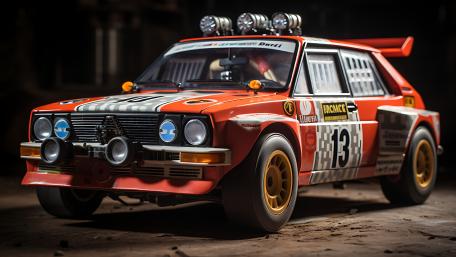 Vintage Rally Beast in Motion wallpaper