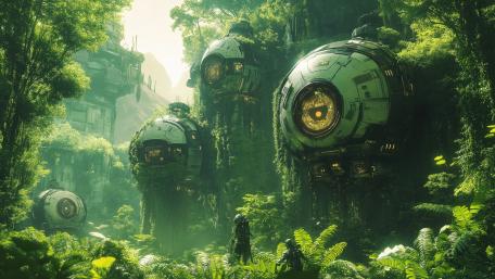 Jungle Orb Settlement wallpaper