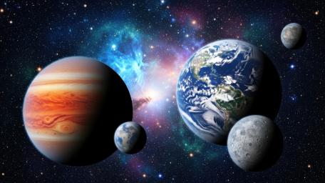 Cosmic Planetary Dreamscape wallpaper