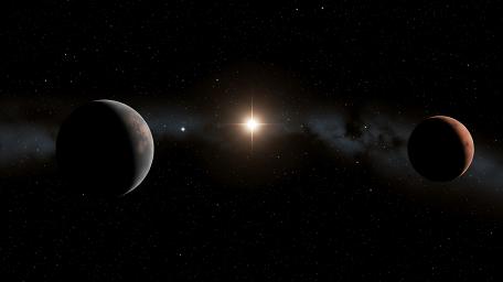 Celestial Silence Above Distant Worlds wallpaper