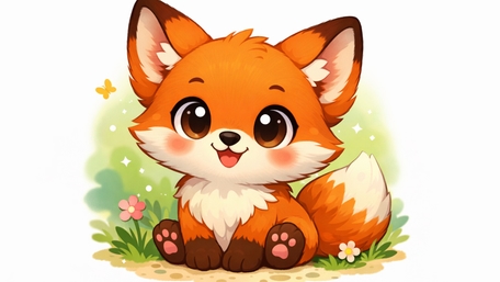 Cute Fantasy Fox Friend wallpaper