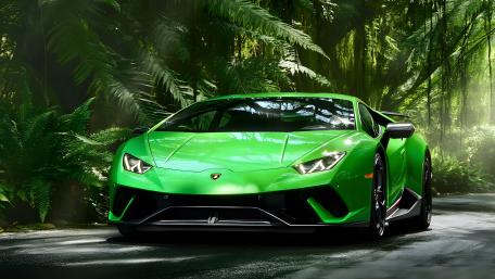 Jungle Green Lamborghini Dream wallpaper