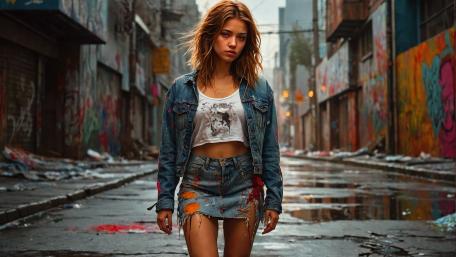Urban Denim Rebel wallpaper