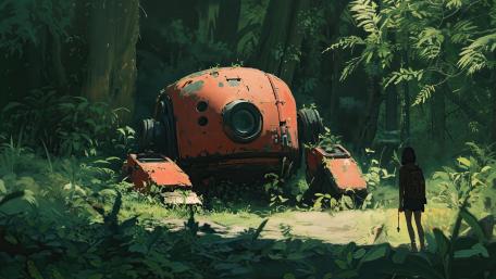 Hidden Robot in the Jungle wallpaper