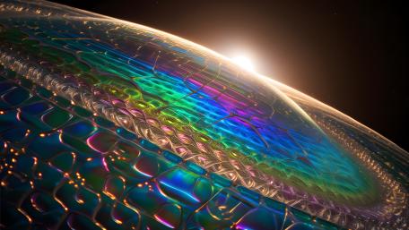 Holographic Alien Megastructure wallpaper