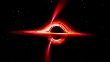 Crimson Black Hole wallpaper