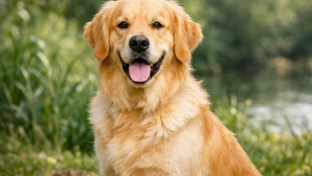 Golden Retriever Bliss wallpaper