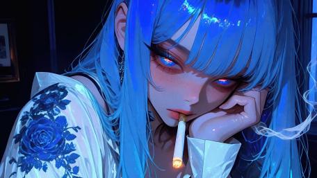Blue Flame Melancholy wallpaper