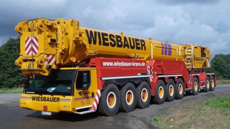 Massive Crane Truck on Country Road wallpaper