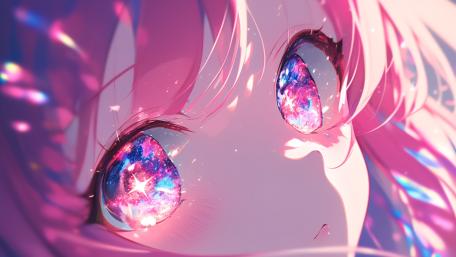 Cosmic Pink Gaze wallpaper