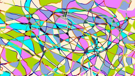 Vibrant Tangled Color Flow wallpaper