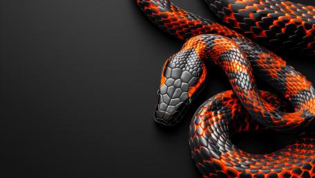 Crimson Serpent Elegance wallpaper