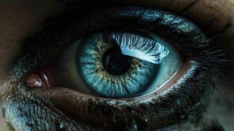 Human Eye of Quiet Reflection wallpaper