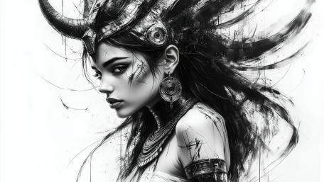 Gothic Horned Siren wallpaper