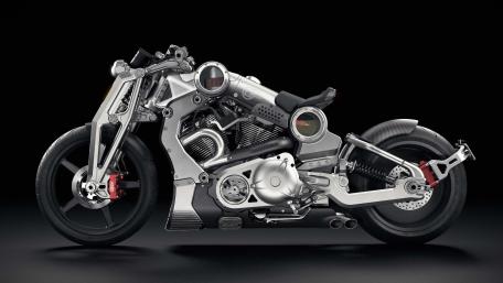 Futuristic Confederate P51 Combat Fighter Bike wallpaper
