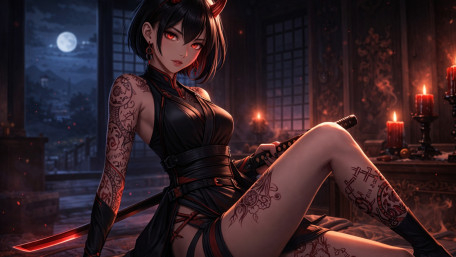 Infernal Ink Warrior wallpaper
