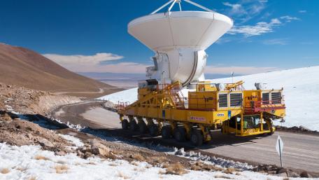 ALMA Telescope Crossing Atacama Highlands wallpaper