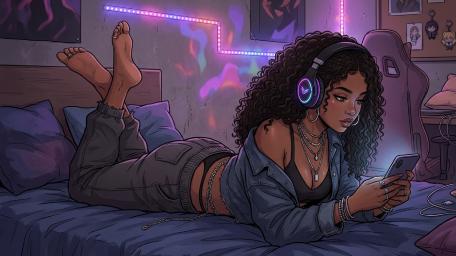 Cozy Lo Fi Anime Room Vibes wallpaper