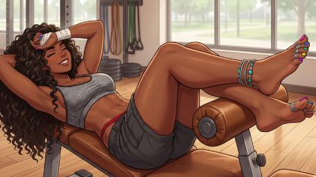 Relaxed Strength in the Gym wallpaper