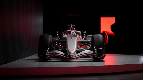 Audi F1 Concept in Dramatic Red Light wallpaper