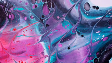 Vibrant Cosmic Fluid Dream wallpaper